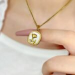 Rose Mother of Pearl Pendant Necklace Women Birthday Gift - Image 4