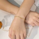 Women Stainless Steel Cuban Chain Punk 18k Gold Plated Gift Colorful Zircon Fashion Jewelry Bracelets - Image 3