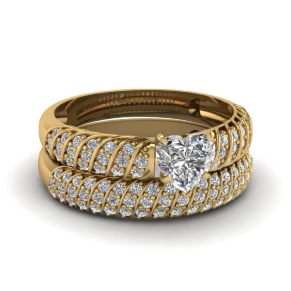 Punk Women Stainless Steel Color Dragon Pattern Alloy Zircon Heart Wedding 18K Gold Plated Fashion Jewelry Rings - Image 3
